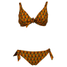 JUSTMINE double-sided sailing bikini C cup orange/black cherry JCOBKSS24-B2699C 1076 MADE IN ITALY