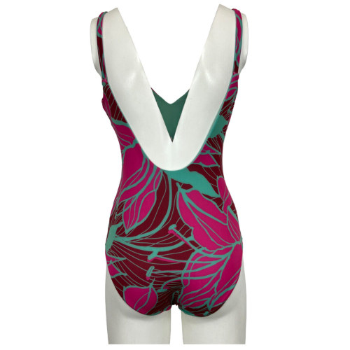 FEELING by JUSTMINE one-piece swimsuit C cup aqua/fuchsia/black cherry 6056 MADE IN ITALY