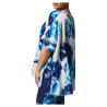 PERSONA by Marina Rinaldi oversized white blouse with light blue print MAGNETE