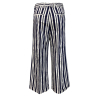 MYTHS women's white/blue striped trousers art 21D19 62 MADE IN ITALY