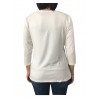 ELENA MIRÒ woman ecru t-shirt with 97% viscose 3% elastane applications