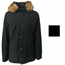 NORWAY man jacket with fur 70% down + 30% feather mod GREENFIELD