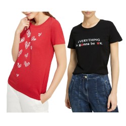 PENNYBLACK women's half sleeve t-shirt with print art 39710721 LINE