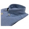 BRANCACCIO man shirt long sleeve bottom-down light blue with matching stripes art GN00B3 GOLD NICOLA DBL1001