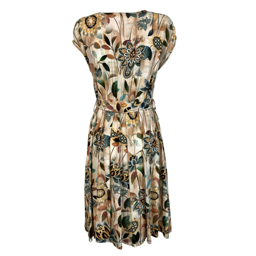 LA FEE MARABOUTEE beige yellow green fantasy woman dress