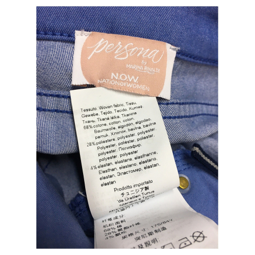 PERSONA by Marina Rinaldi linea N.O.W jeans donna color art 21.7131032 RADICI 68% cotone