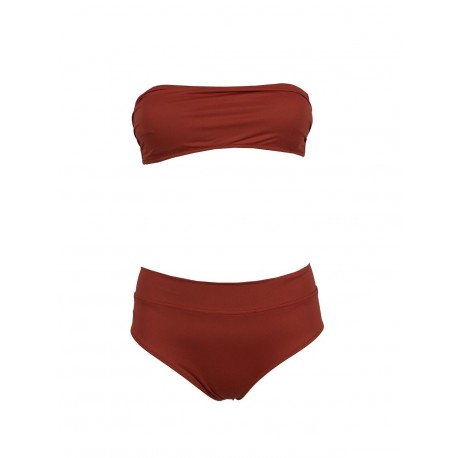 JUSTMINE bikini donna fascia foderato colore mattone BW28378018 ALLWAYS MADE IN ITALY