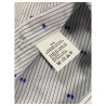 GMF 965 camicia uomo righe bianco/blu con dettagli azzurro mod 14.L 921210/01 100% cotone