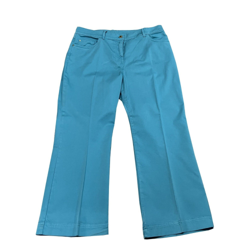 PERSONA by Marina Rinaldi linea N .O.W pantalone taglio jeans raso turchese 31.7142073 RAPALLO