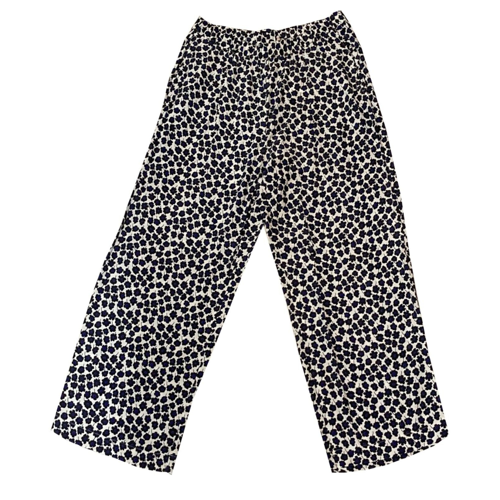 BIANCA Grey Mix Graphic Print Patterned Trousers  Obsessions